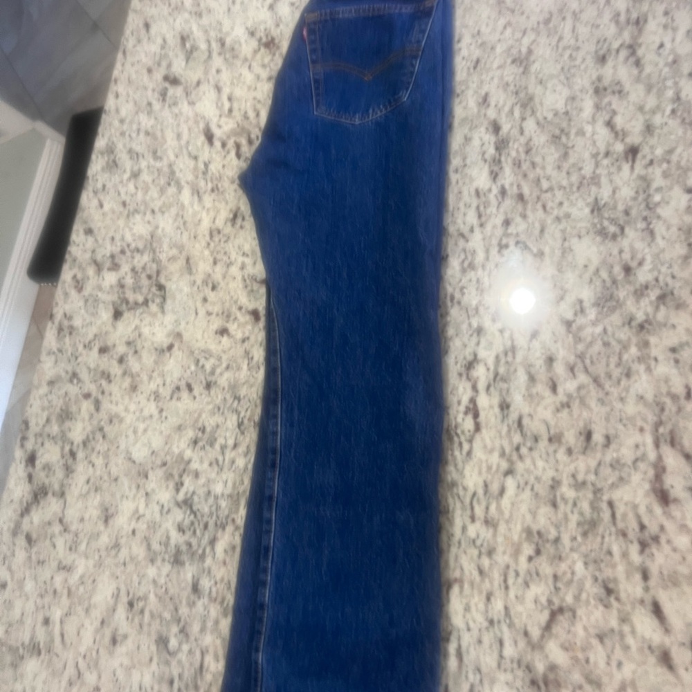 Levi's Dark Blue Bootcut 501  Jeans